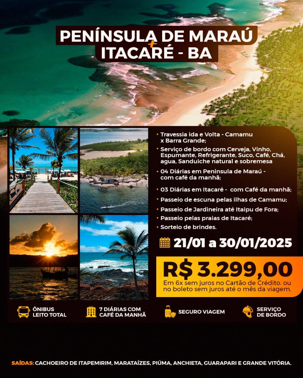 Itacaré - BA & Peninsula de Maraú - BA - Janeiro de 2025